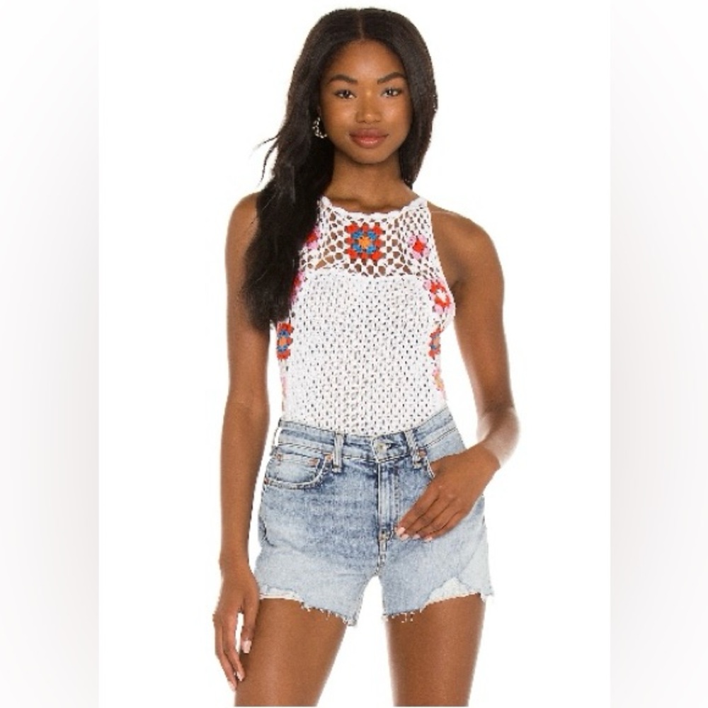 Woven Tank in Optic White